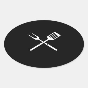 BBQ   BBQ Utils nieuwigheids BBQ Grill Tools Ovale Sticker