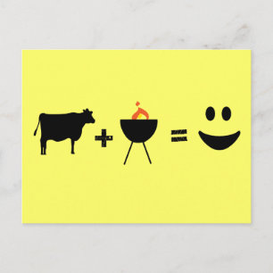 BBQ Beef Happy Briefkaart