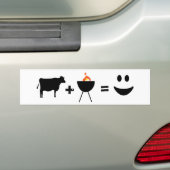BBQ Beef Happy Bumpersticker (Op auto)