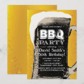 BBQ Bier 50ste Verjaardagsfeest Kaart (Voorkant / Achterkant)