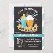 BBQ bier Baby shower Uitnodiging (Voorkant)