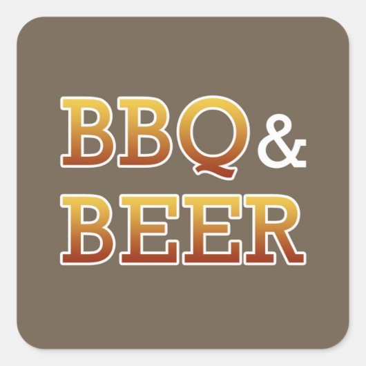 BBQ & Bier Sticker (Voorkant)