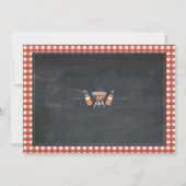 BBQ & Bier Verjaardagsfeest Foto Proost Uitnodigin Kaart (Achterkant)