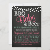 BBQ Bière BaBy-Q Carte de livre et invitation à la (Devant)
