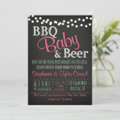 BBQ Bière BaBy-Q Carte de livre et invitation à la (Debout devant)