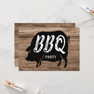 BBQ Birthday Party Kaart