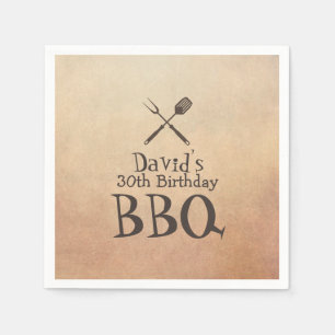 BBQ Birthday Party Servet