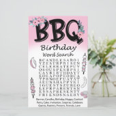 BBQ Birthday word search game (Staand voorkant)
