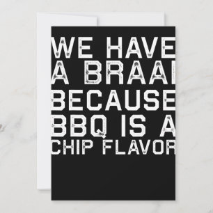 BBQ Braai Funny South Africa Family BBQ Gift