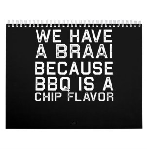 BBQ Braai Funny South Africa Family BBQ Gift Kalender