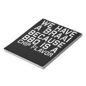 BBQ | Braai Funny South Africa Family BBQ Gift Notitieblok (Gedraaid)