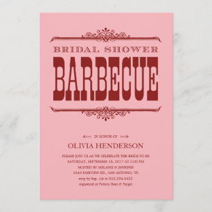 BBQ Bridal Shower-uitnodigingen Kaart