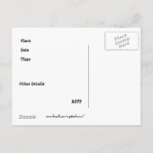 BBQ Briefkaart Uitnodiging (Achterkant)