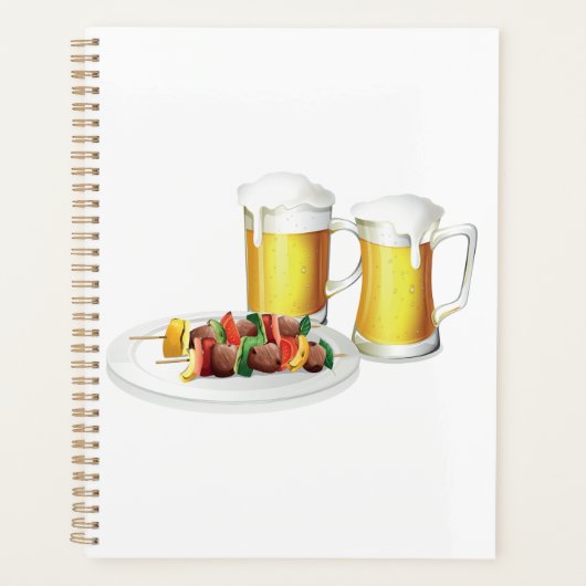 BBQ brochettes et biscuits d'été de bière (Devant)