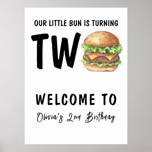 BBQ Burger 2e verpartij Poster (Voorkant)