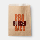 BBQ Burger Party Brown Kraft Favoriser les sacs (Devant)