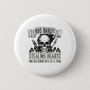 BBQ Byndit Stealing Hearts Grappig Grillen BBQ Lie Ronde Button 5,7 Cm