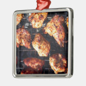 BBQ Chicken Metalen Ornament (Links)