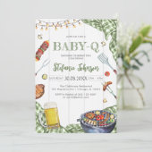 BBQ Children's BABY-Q Baby Shower Invitation (Debout devant)