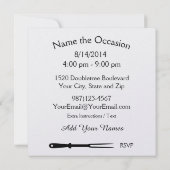 BBQ Cookout Pig Pickin' ! Save The Date (Achterkant)