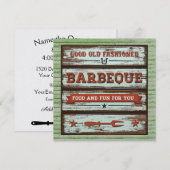 BBQ, Cookout, Pig Pickin' Uitnodiging (Voorkant / Achterkant)