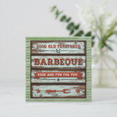 BBQ, Cookout, Pig Pickin' Uitnodiging (Staand voorkant)