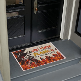 Bbq Custom Doormat Grill Master Lives Deurmat