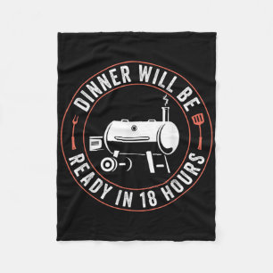BBQ Dad Funny Roken Vlees Roker Barbecue Dad App Fleece Deken