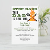 BBQ Dad Grilling Grappige jaarlijkse familiereünie Kaart (Staand voorkant)