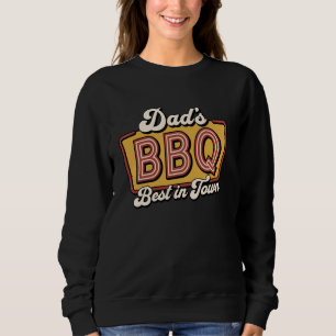 BBQ Daddy Grill Vlees Roken Retro Vaderdag Trui