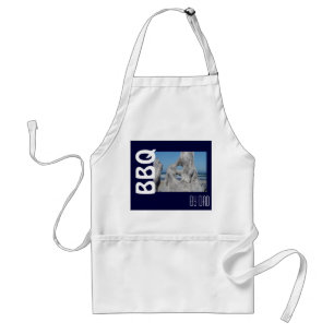 BBQ door Vader schort Blue Sky Ocean Wave Driftwoo