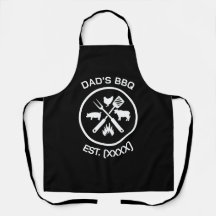 BBQ-embleem van vader met oprichtingsjaar