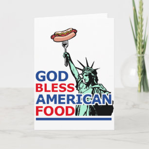 BBQ en grill idee: God zegene Amerikaans eten, Kaart