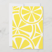 BBQ Été Lemon Extérieur Barbecue Fête Invitation (Dos)