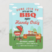 BBQ Fête Invitation anniversaire (Devant / Derrière)
