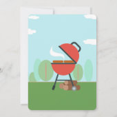 BBQ Fête Invitation anniversaire (Dos)