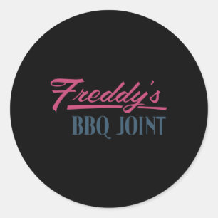 Bbq-gewricht van Freddy Ronde Sticker