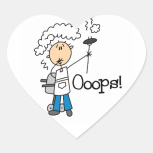 BBQ Gone Bad Hart Sticker