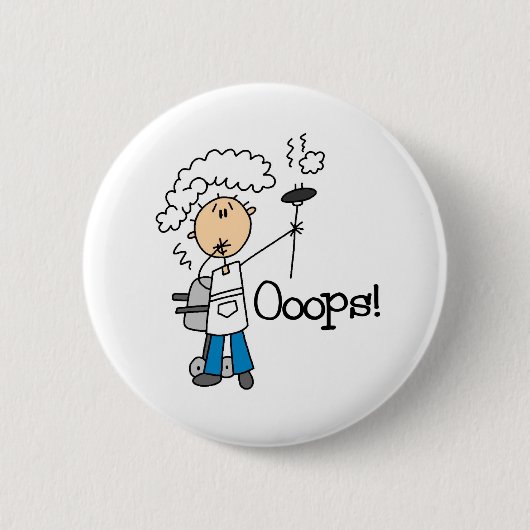 BBQ Gone Bad Ronde Button 5,7 Cm (Voorkant)