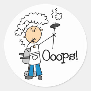 BBQ Gone Bad Ronde Sticker