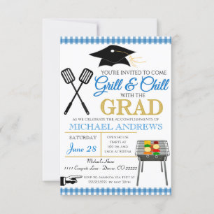 BBQ Graduation Invitation