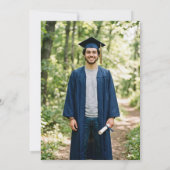 BBQ Graduation Party Invitation Photo Back (Dos)