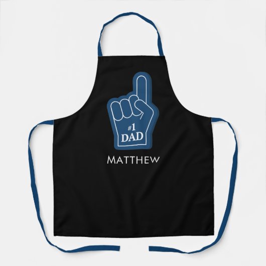 BBQ Grill Dad Keepsake gepersonaliseerd Schort (Voorkant)