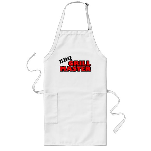 BBQ Grill Master Apron Lang Schort (Voorkant)