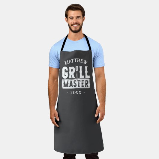 BBQ Grill Master Specialized Best Dad's Schort (Gedragen)