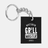 BBQ Grill Master Specialized Best Dad's Sleutelhanger (Voorkant Links)
