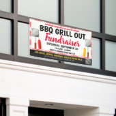 BBQ Grill Out Fundraiser Bannière avec code qr (Bâtiment extérieur)
