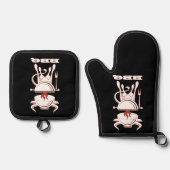 BBQ Grill Ovenwant & Pannenlap Set (Voorkant)