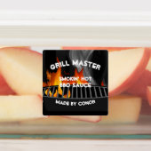 BBQ Grill Sauce Smoke Carré chaud Étiquettes (Apposé)