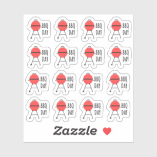 BBQ Grill Zomer Grilldag Kalender Planner Sticker